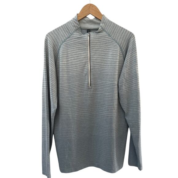 Lululemon Metal Vent Tech 1/2 Zip‎ Sweatshirt Wave Fade Chambray Size XL - Picture 5 of 11